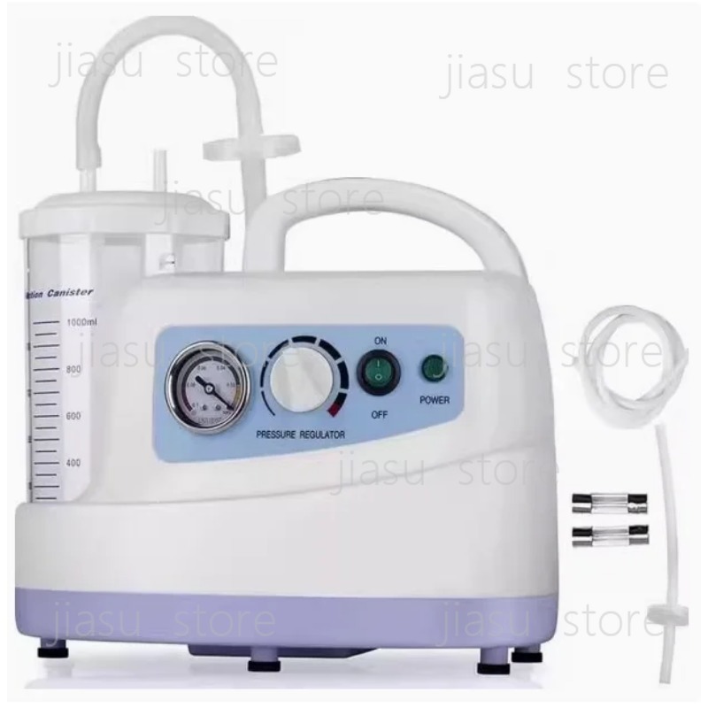 Suction Machine Medical - เครื่องดูดเสมหะแบบพกพาขนาด 1000 มล. เงียบ ใช้งานง่าย สำหรับการแพทย์ฉุกเฉิน