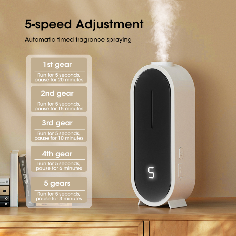Nebulizer Machine - เครื่องอโรมาเธอราพีแบบพกพาสำหรับใช้ในบ้าน - เครื่องกระจายกลิ่นน้ำมันหอมระเหยอัจฉริยะแบบ USB เครื่องพ่นละอองน้ำมันหอมระเหยสำหรับรถยนต์และห้องน้ำ