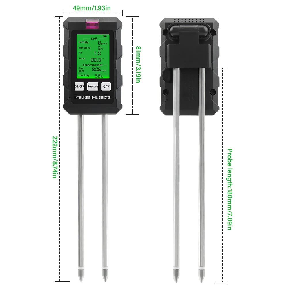 Ph Meter - เครื่องวัดดิน 6 in 1 รุ่น ST03