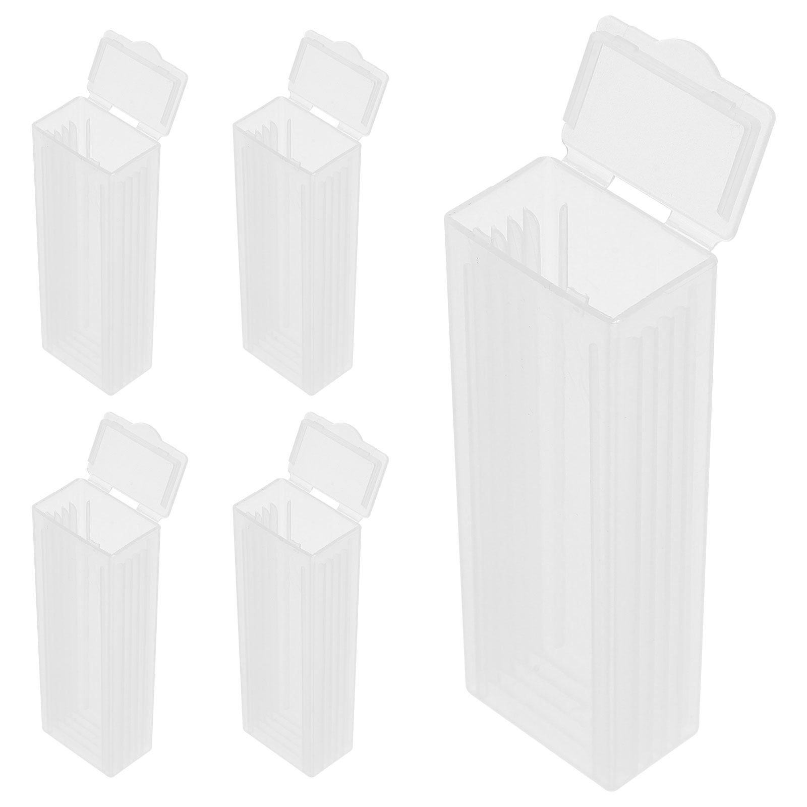 Pathology Slide Storage - กล่องเก็บเอกสารแบบเลื่อน 5 ชิ้น วัสดุ ABS พร้อมช่องเลื่อนสำหรับการถอดออกที่ง่ายดาย