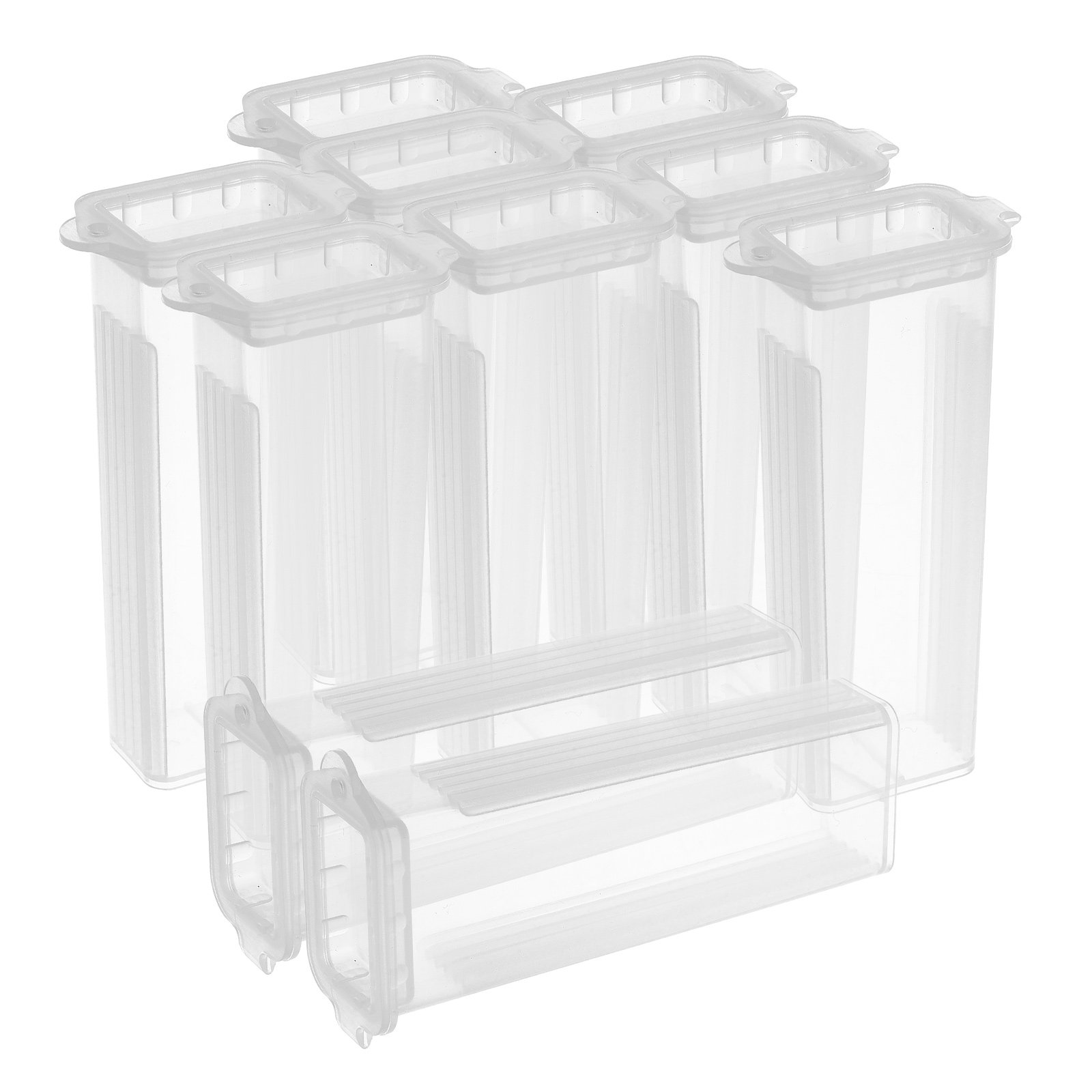 Pathology Slide Storage - กล่องเก็บสไลด์กล้องจุลทรรศน์แบบพกพา 20 ชิ้น ทำจากพลาสติก ป้องกันสไลด์ทางพยาธิวิทยาจากความเสียหายจากความชื้น เหมาะสำหรับโรงพยาบาล