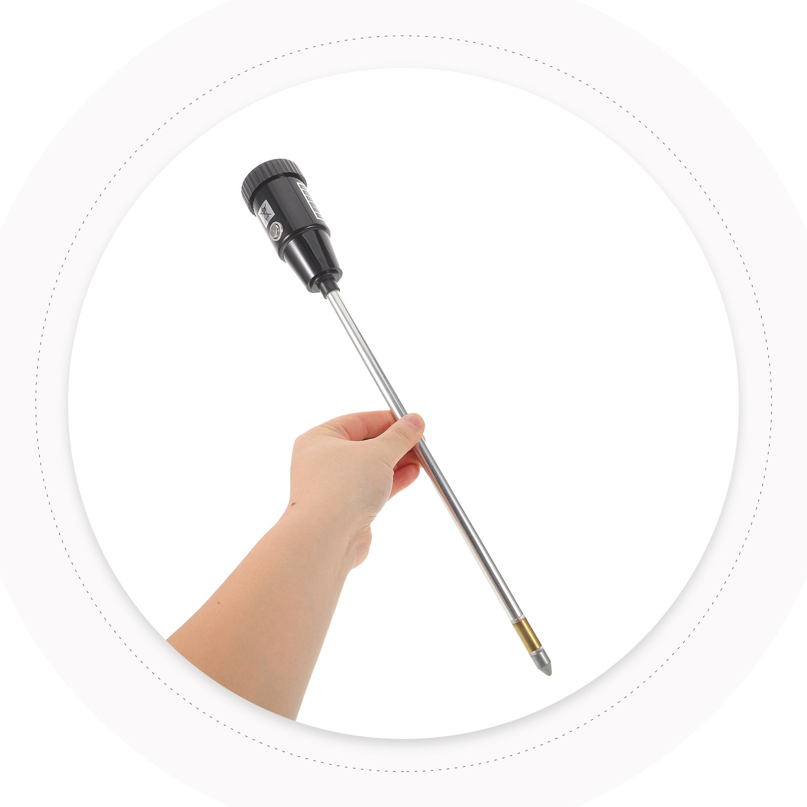 Ph Meter - เครื่องวัดความชื้นและค่า pH ของดินในสวน 2-in-1 แบบพกพา หัววัดยาว