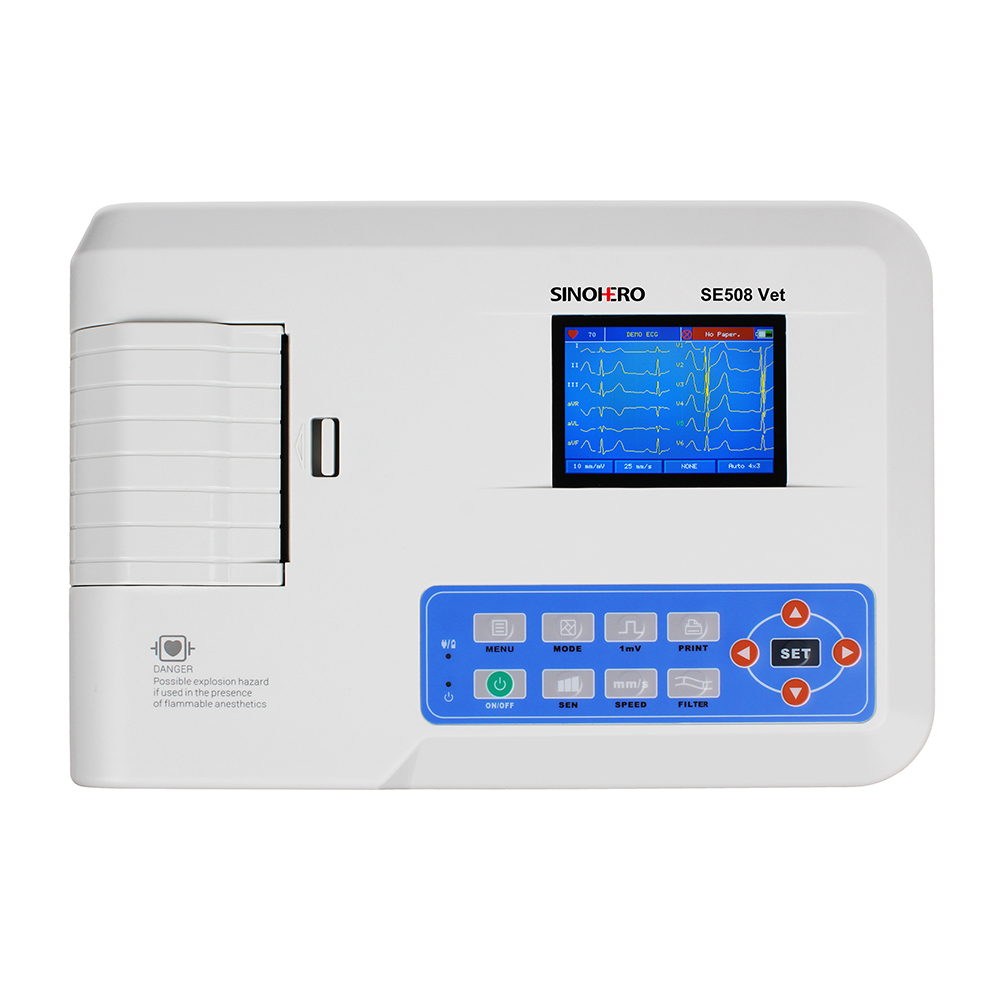 เครื่องบันทึกคลื่นไฟฟ้าหัวใจสั - Ekg Ecg Machine Portable บทวิจารณ์และราคา