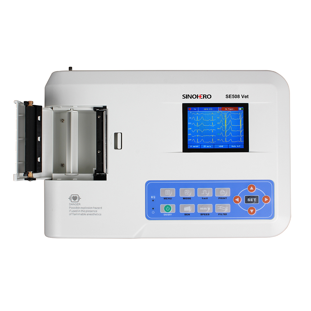 เครื่องบันทึกคลื่นไฟฟ้าหัวใจสั - Ekg Ecg Machine Portable บทวิจารณ์และราคา