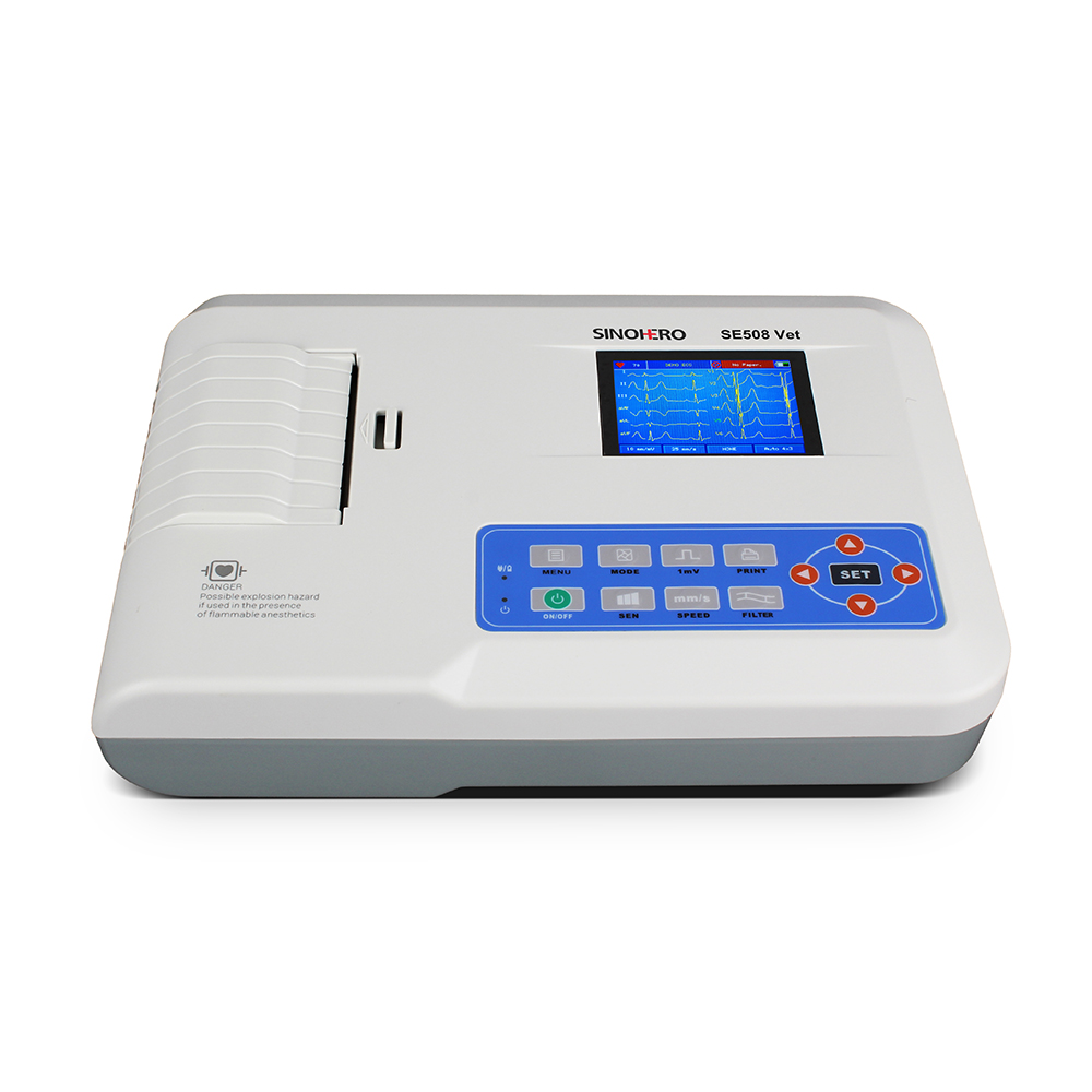 เครื่องบันทึกคลื่นไฟฟ้าหัวใจสั - Ekg Ecg Machine Portable บทวิจารณ์และราคา