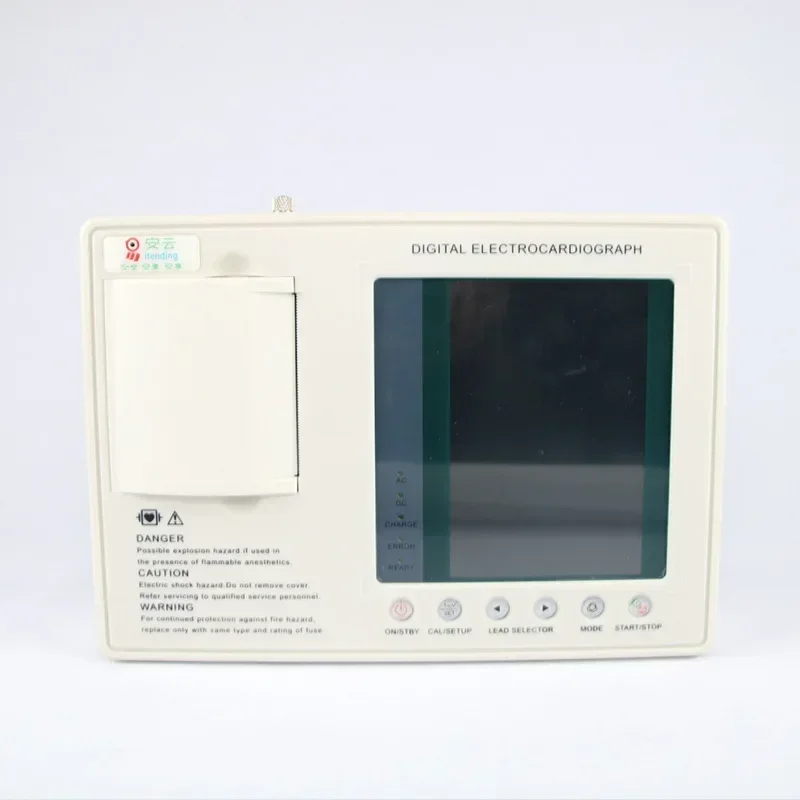 เครื่องบันทึกคลื่นไฟฟ้าหัวใจ ( - Ekg Ecg Machine Portable บทวิจารณ์และราคา