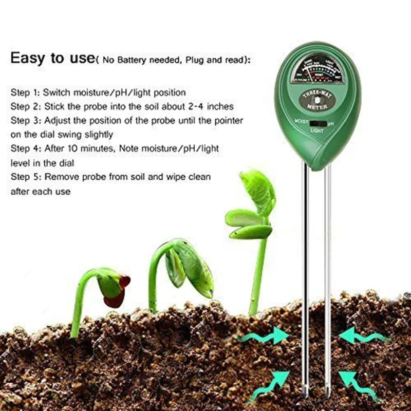 เครื่องวัดค่า pH ในสวน แสงแดด  - Ph Meter บทวิจารณ์และราคา