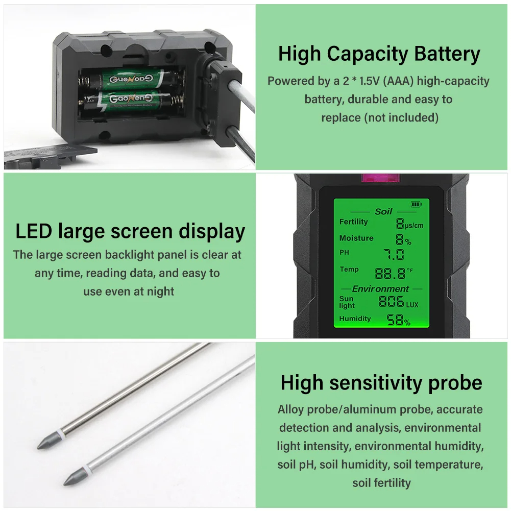 เครื่องวัดดิน 6 in 1 รุ่น ST03 - Ph Meter บทวิจารณ์และราคา