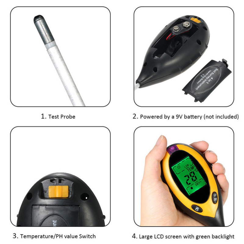 เครื่องวัดค่า pH ดินแบบ LCD รุ - Ph Meter บทวิจารณ์และราคา