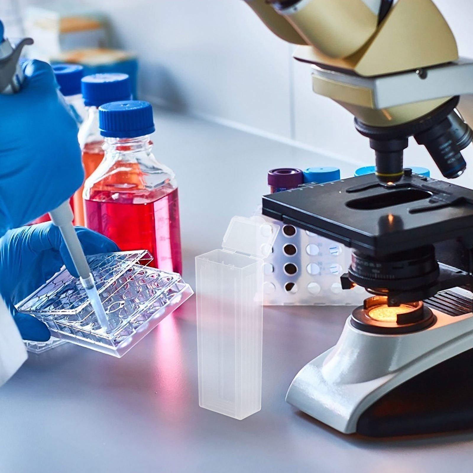 กล่องใส่สไลด์ 5 ชิ้น สำหรับห้อ - Pathology Slide Storage บทวิจารณ์และราคา